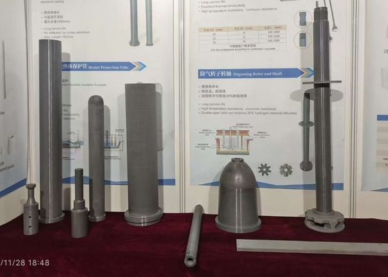 Rotor de desgaseamento de nitritos de silício negro e um shafter para remoção de hidrogénio da purificação de alumínio líquido